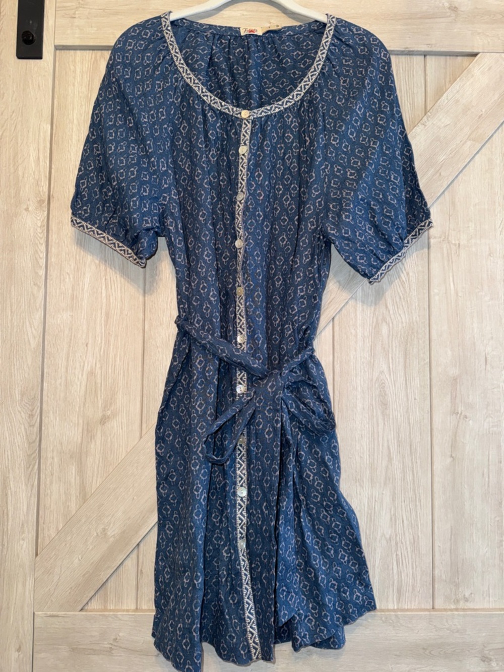 Faherty Carmel Linen Button-Up Minidress